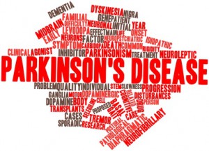 Word cloud for Parkinson's disease
